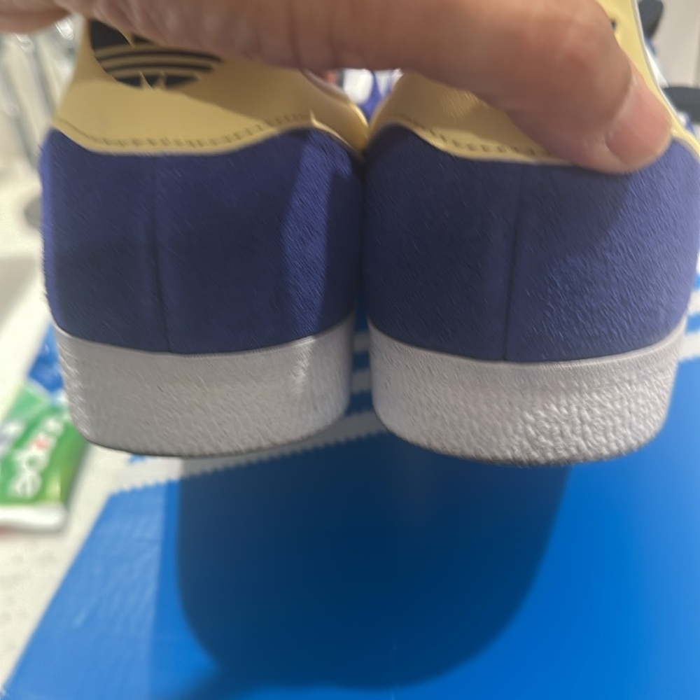 Adidas Gazelle Royal Blue and Yellow Sneakers - Picture 5 of 9